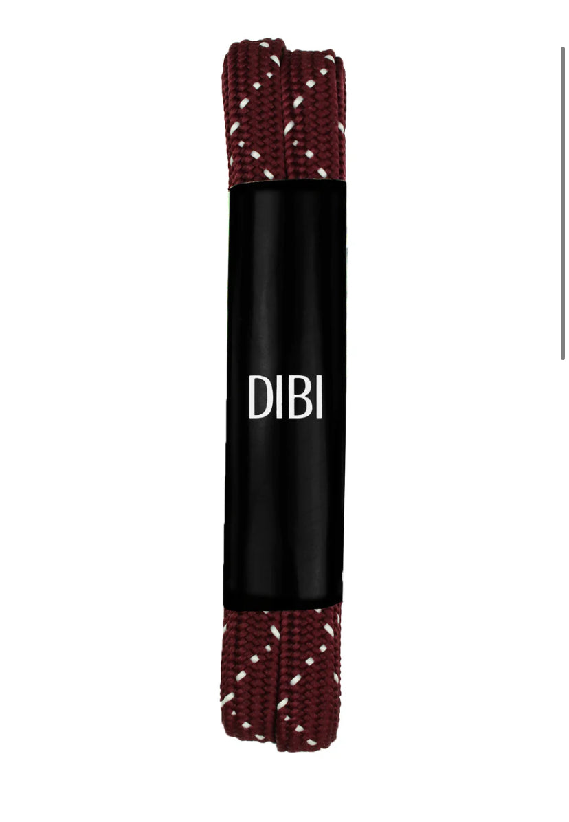 DIBI Burgundy Polkadot Sneaker Lace