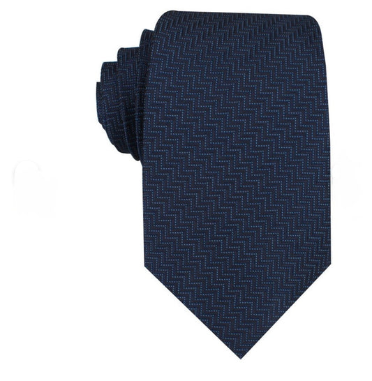 Aztec Blue Herringbone Neck Tie