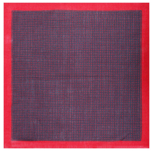 Red Dot Wool Pocket Square